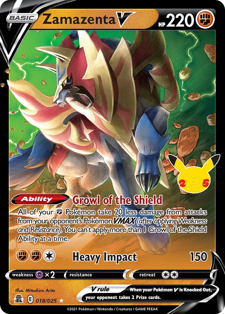 Zamazenta V, Celebrations 018/025
