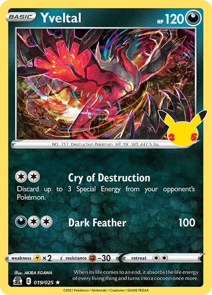 Yveltal, Celebrations 019/025