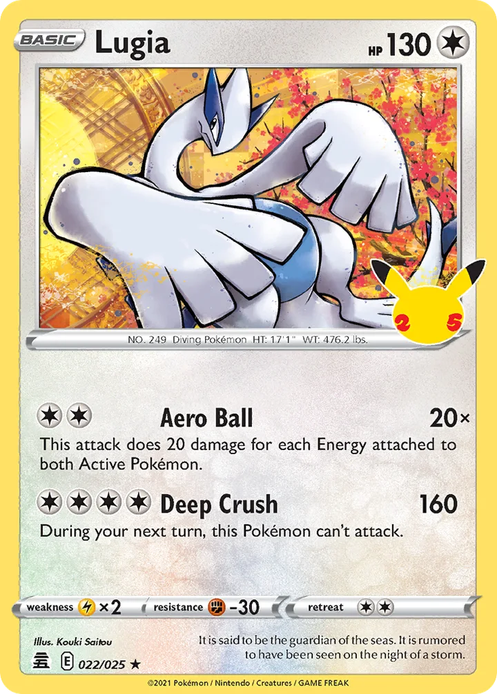 Lugia, Celebrations 022/025