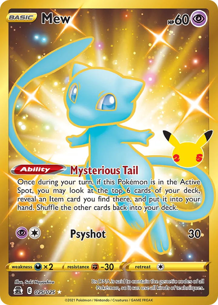 Mew, Celebrations 025/025