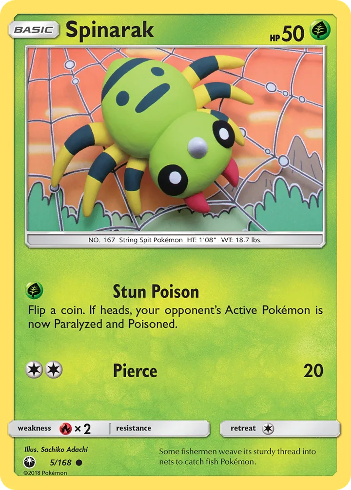 Spinarak, Celestial Storm 5/168