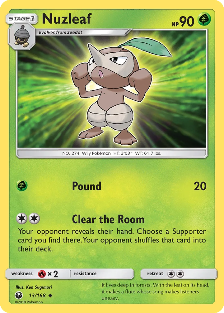 Nuzleaf, Celestial Storm 13/168