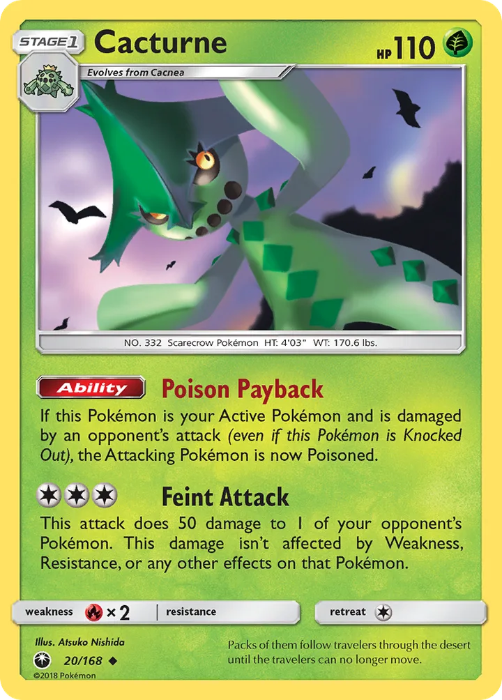 Cacturne, Celestial Storm 20/168