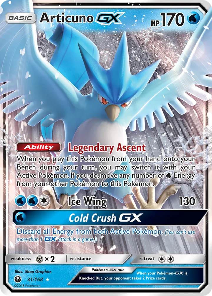 Articuno-GX, Celestial Storm 31/168