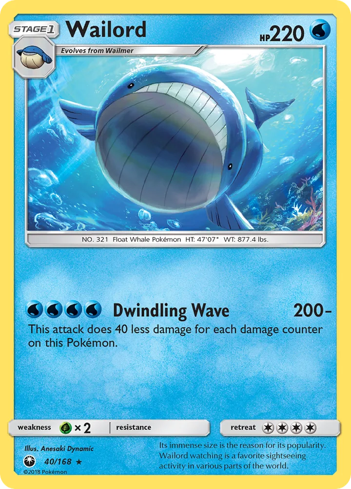 Wailord, Celestial Storm 40/168