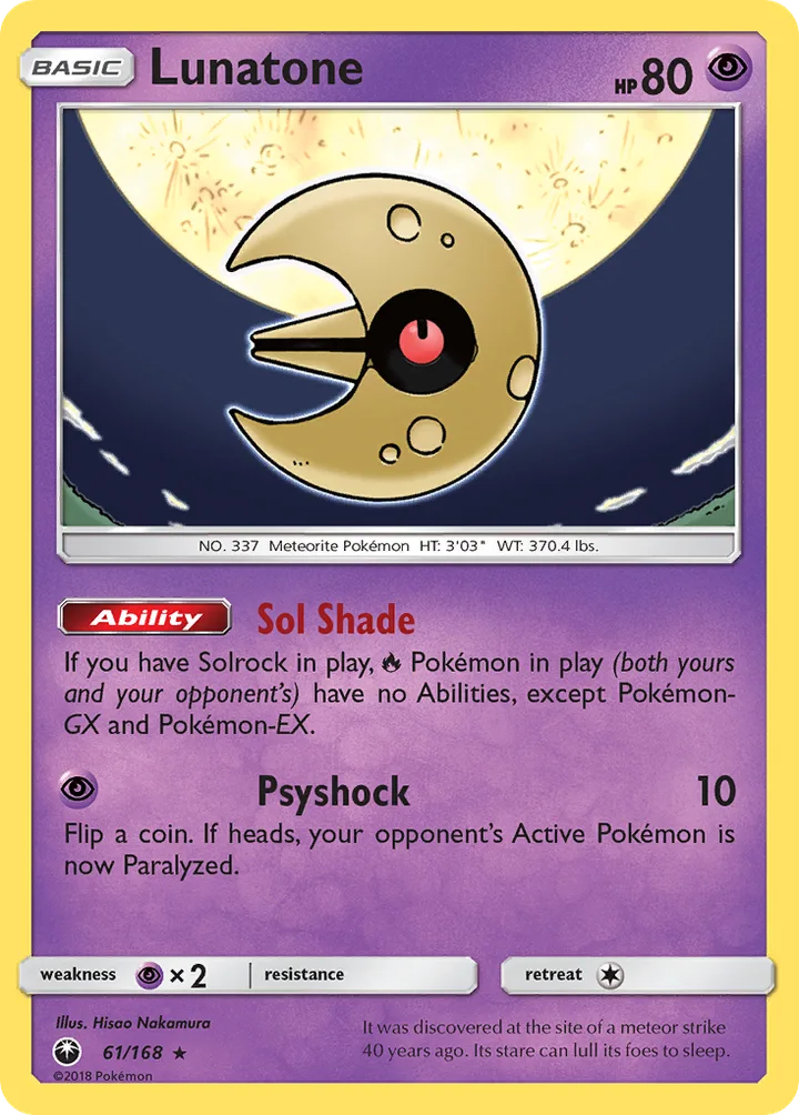 Lunatone, Celestial Storm 61/168