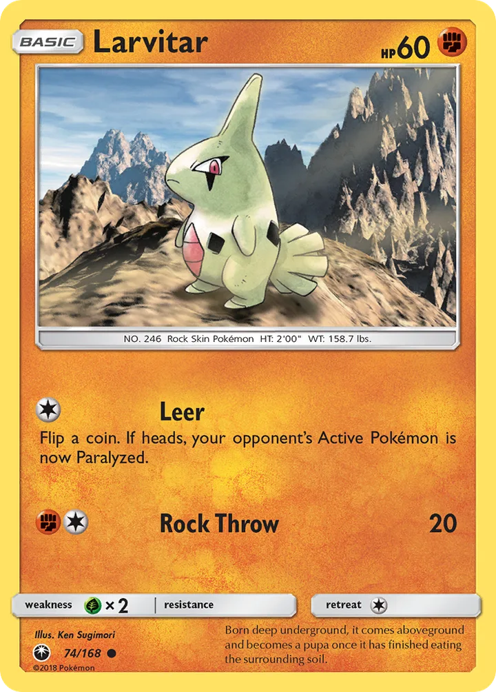 Larvitar, Celestial Storm 74/168