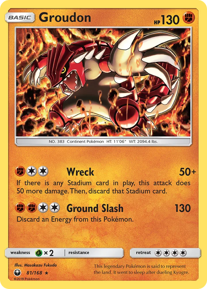 Groudon, Celestial Storm 81/168