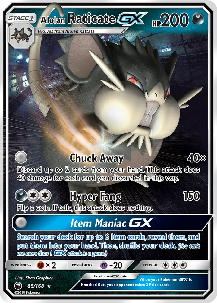 Alolan Raticate-GX, Celestial Storm 85/168