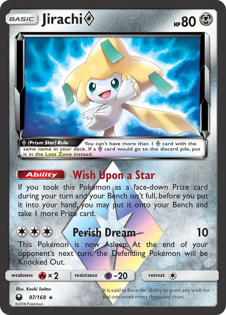 Jirachi Prism Star, Celestial Storm 97/168