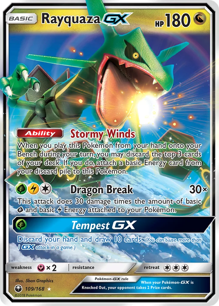 Rayquaza-GX, Celestial Storm 109/168