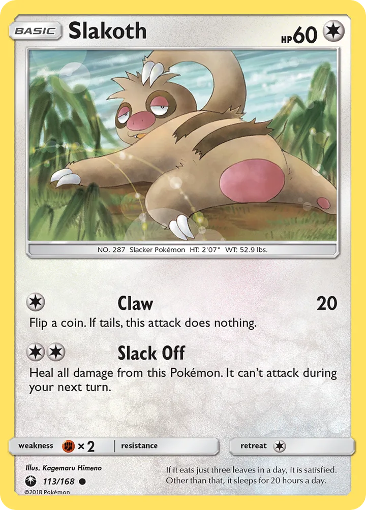 Slakoth, Celestial Storm 113/168