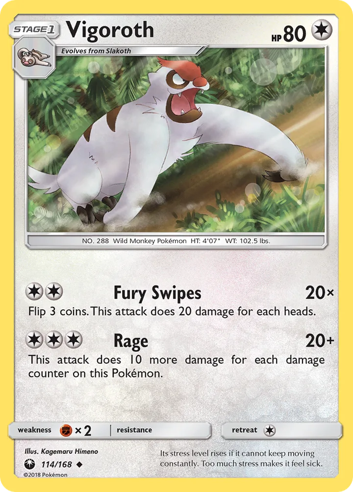 Vigoroth, Celestial Storm 114/168