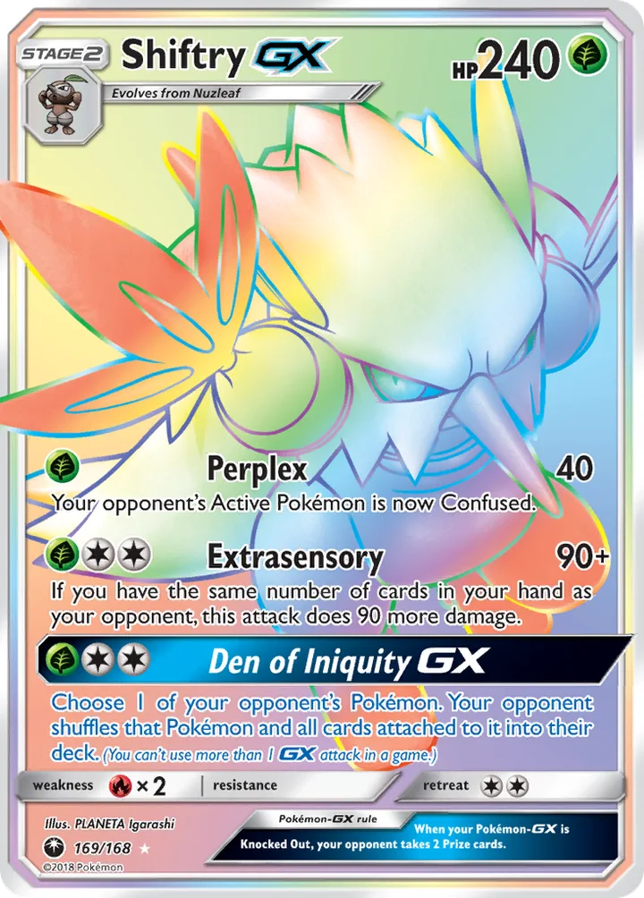 Shiftry-GX, Celestial Storm 169/168