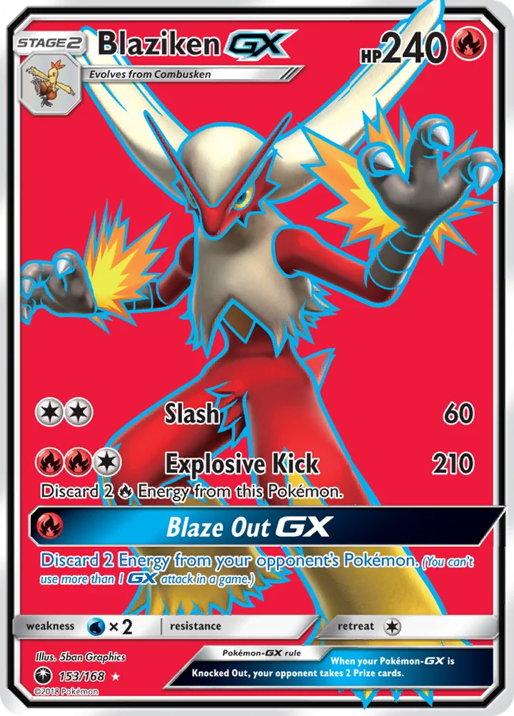 Blaziken-GX, Celestial Storm 153/168