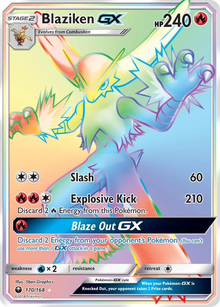Blaziken-GX, Celestial Storm 170/168