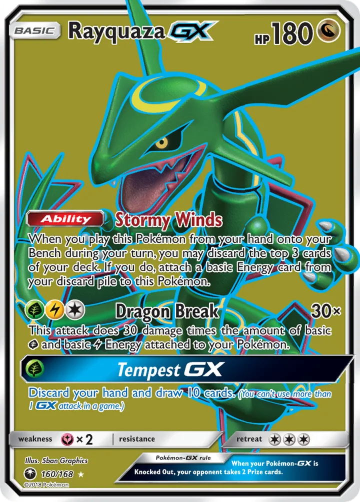 Rayquaza-GX, Celestial Storm 160/168
