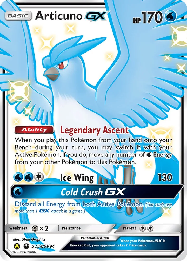 Articuno-GX, Hidden Fates SV54/SV94