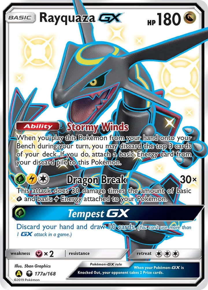 Rayquaza-GX, Celestial Storm 177a/168