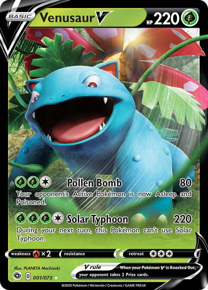 Venusaur V, Champion's Path 001/073