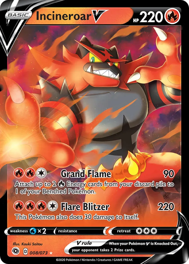Incineroar V, Champion's Path 008/073
