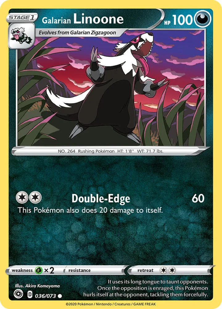 Galarian Linoone, Champion's Path 036/073