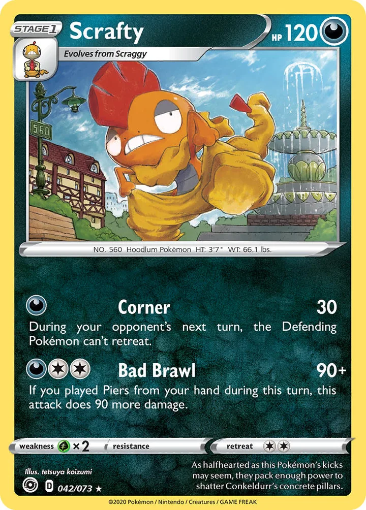 Scrafty, Champion's Path 042/073