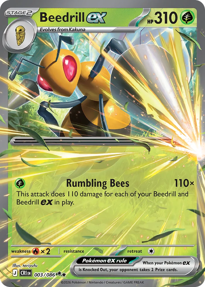 Beedrill ex, Chaos Rising 003/086