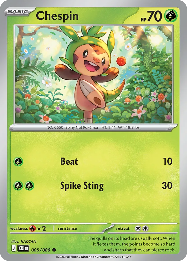 Chespin, Chaos Rising 005/086