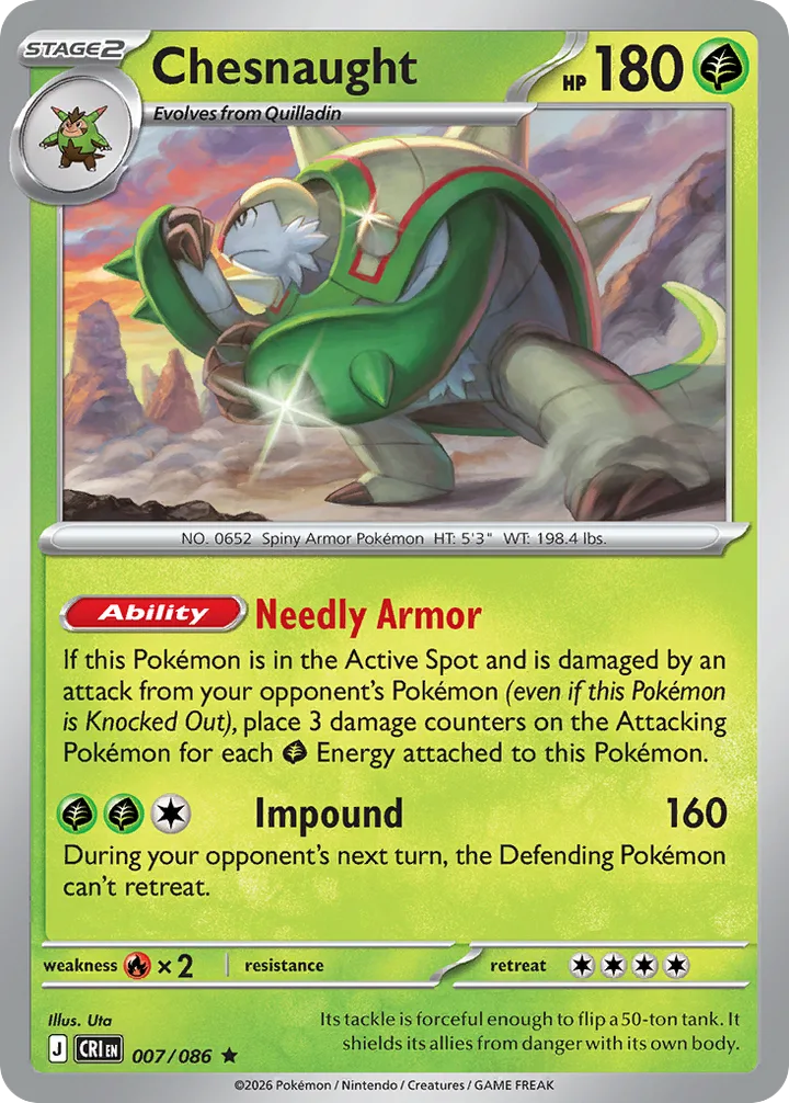 Chesnaught, Chaos Rising 007/086