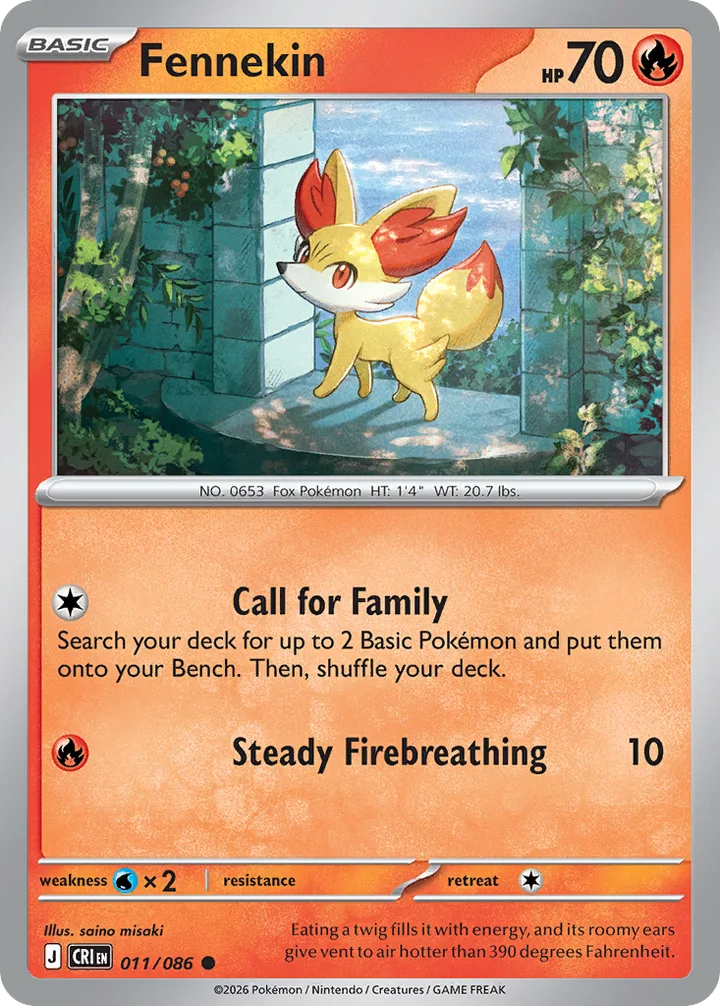Fennekin, Chaos Rising 011/086
