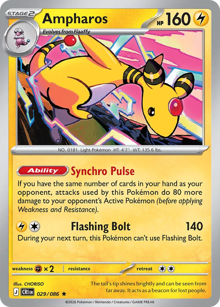 Ampharos, Chaos Rising 029/086