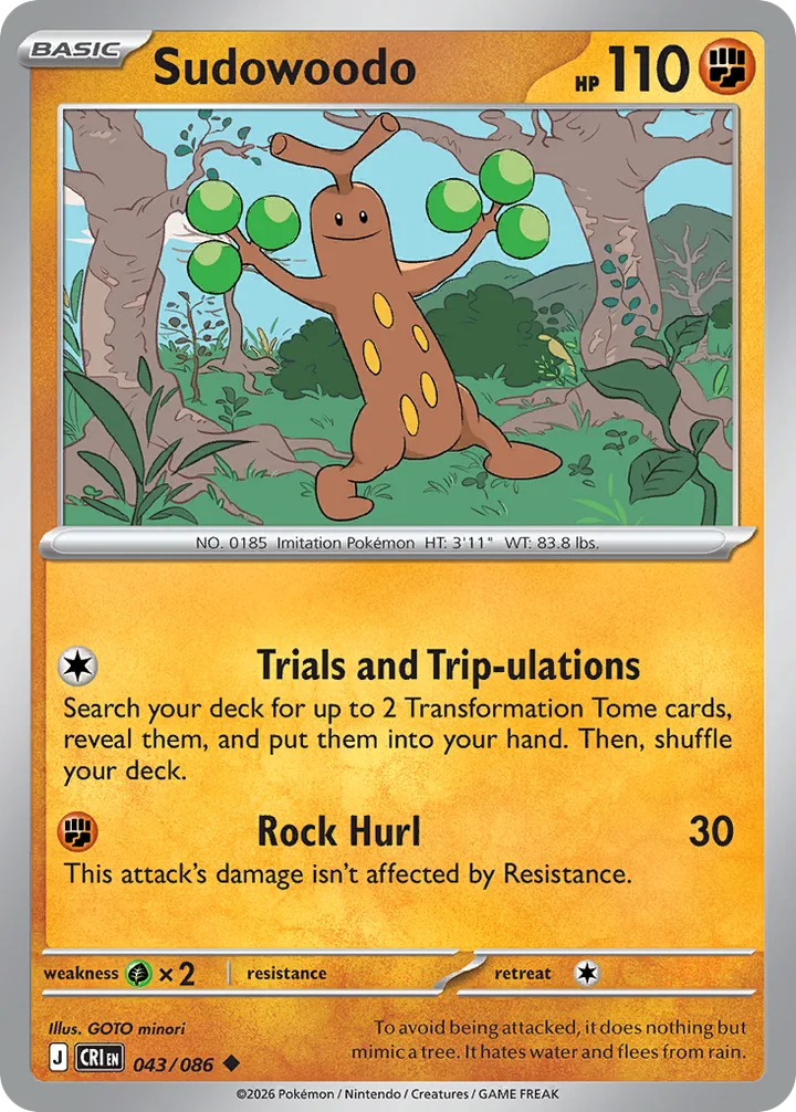 Sudowoodo, Chaos Rising 043/086