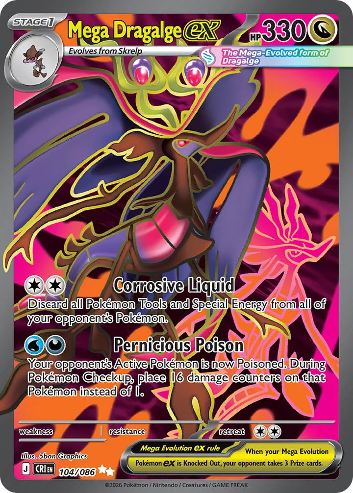 Mega Dragalge ex, Chaos Rising 104/086