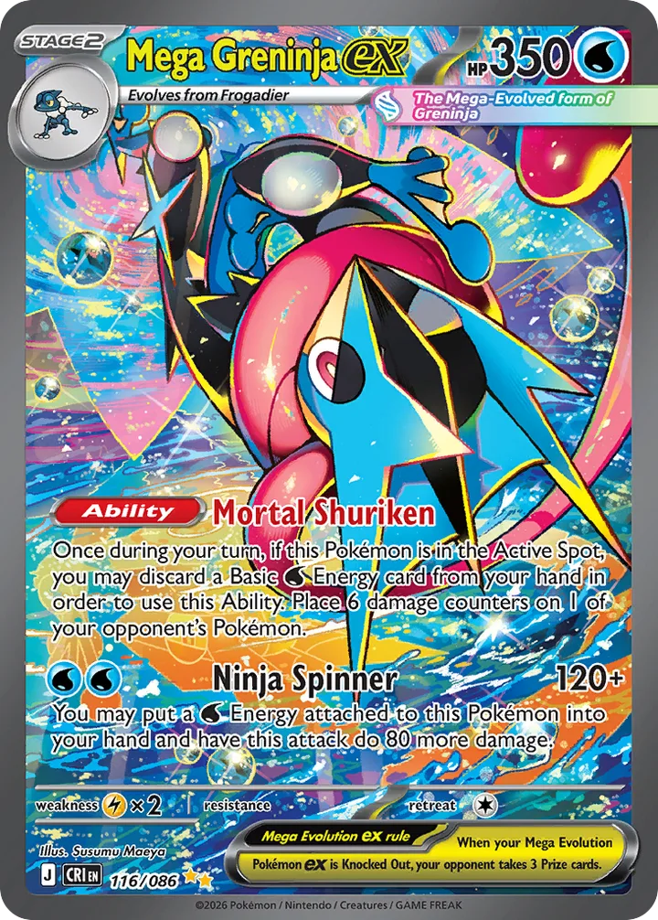 Mega Greninja ex, Chaos Rising 116/086