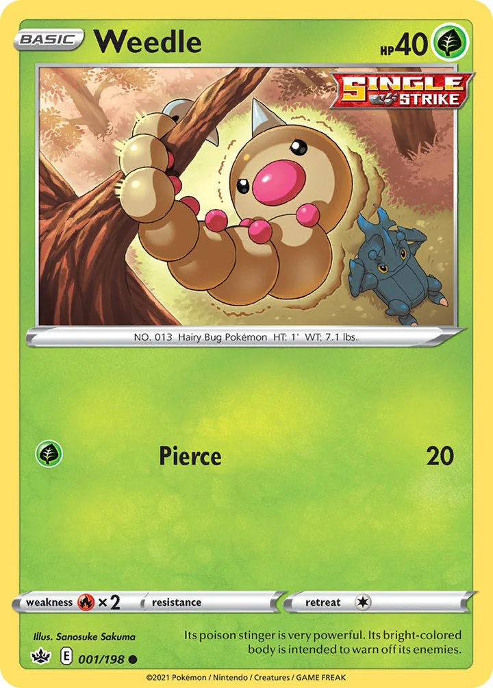 Weedle, Chilling Reign 001/198
