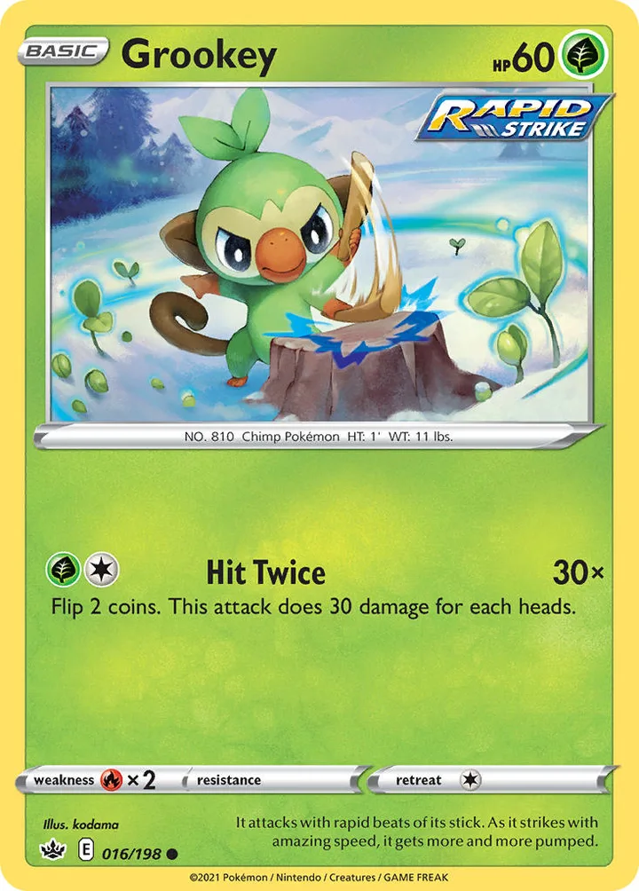 Grookey, Chilling Reign 016/198