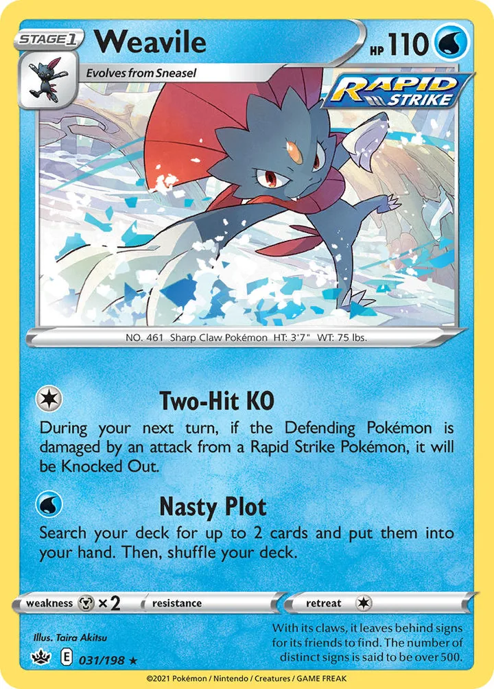 Weavile, Chilling Reign 031/198