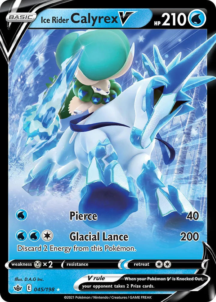 Ice Rider Calyrex V, Chilling Reign 045/198
