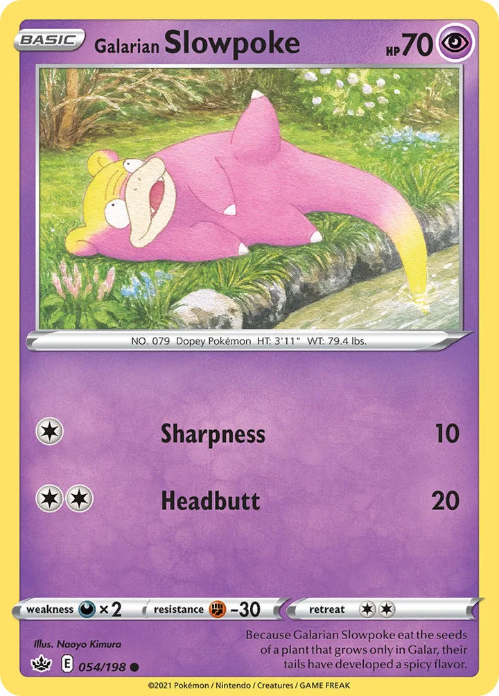Galarian Slowpoke, Chilling Reign 054/198