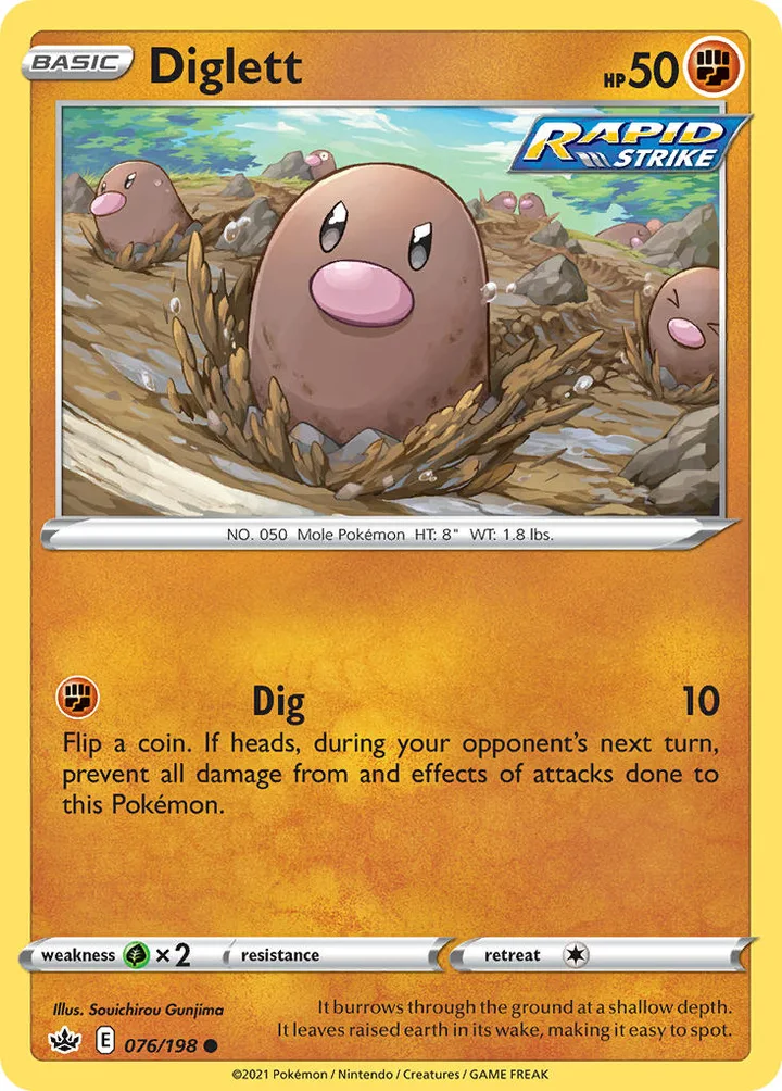 Diglett, Chilling Reign 076/198