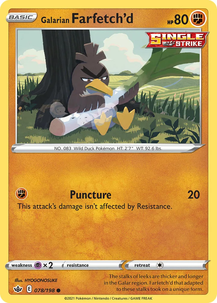 Galarian Farfetch’d, Chilling Reign 078/198