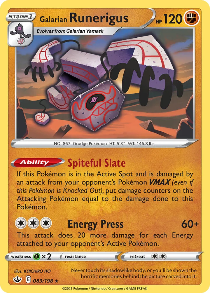 Galarian Runerigus, Chilling Reign 083/198
