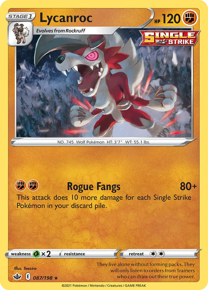 Lycanroc, Chilling Reign 087/198
