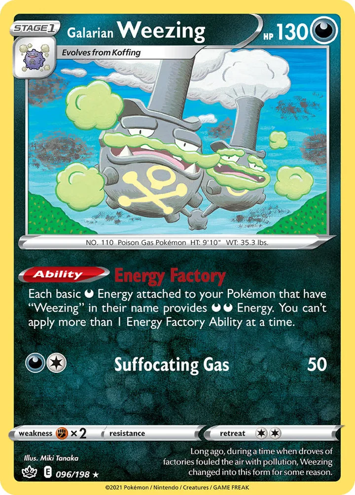Galarian Weezing, Chilling Reign 096/198