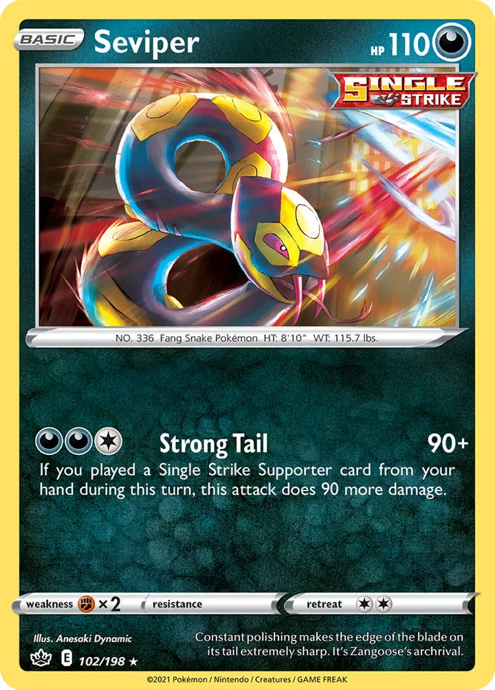 Seviper, Chilling Reign 102/198