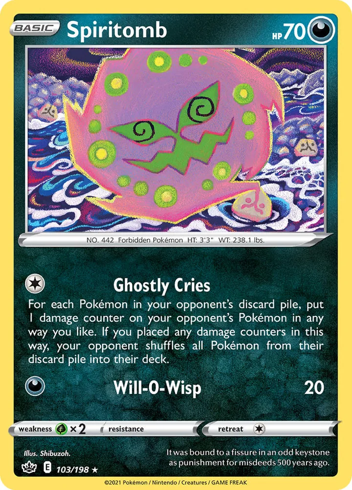 Spiritomb, Chilling Reign 103/198