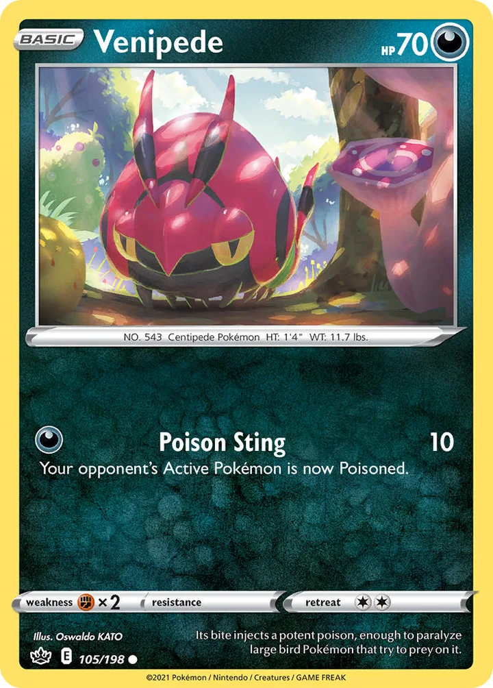 Venipede, Chilling Reign 105/198