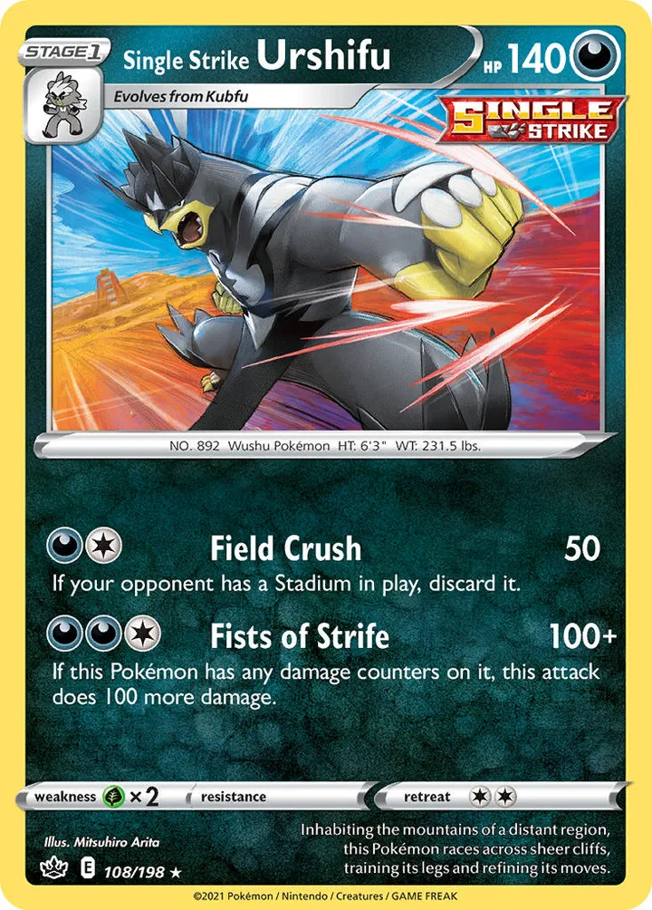 Single Strike Urshifu, Chilling Reign 108/198