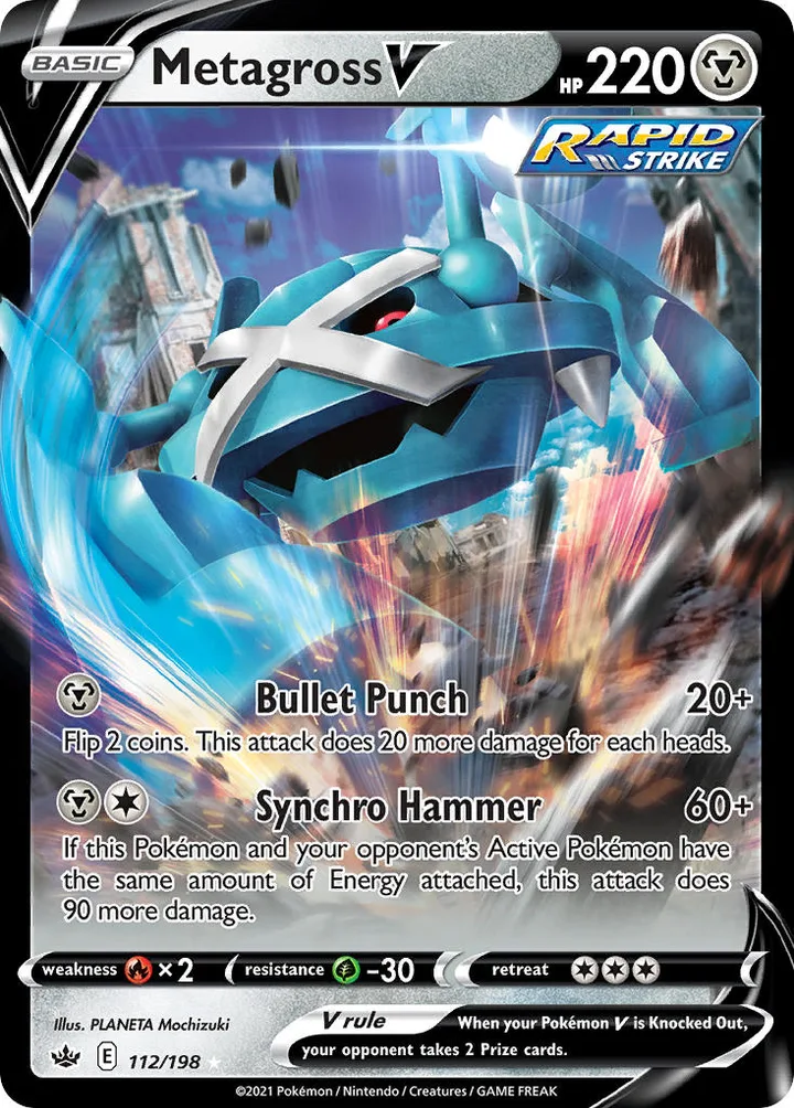 Metagross V, Chilling Reign 112/198